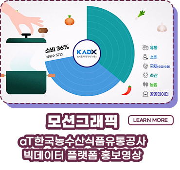 모션그래픽 aT한국농수산시품유통공사 빅테이터 플랫폼 홍보영상